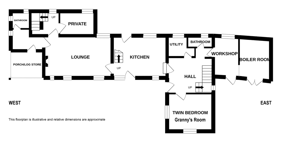 Floorplan: Ravenbridge Mill, ground floor