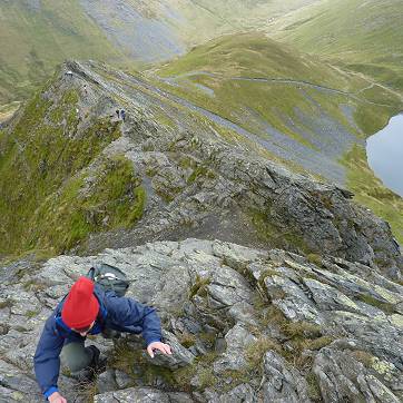 Climbing Sharp Edge Blencathra