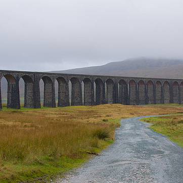 Ribblehead viaduct on the Settle to Carlisle railway line