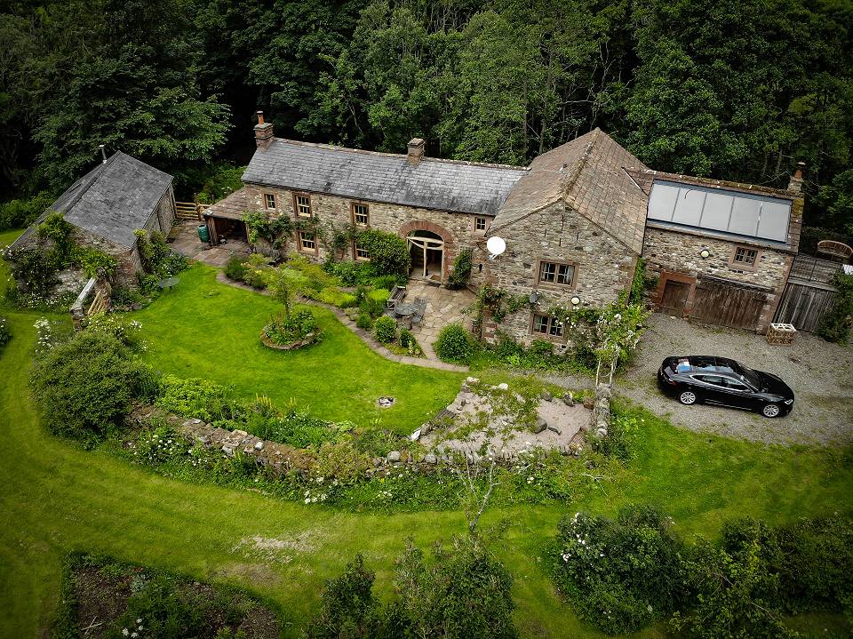 Ravenbridge Mill from the air
