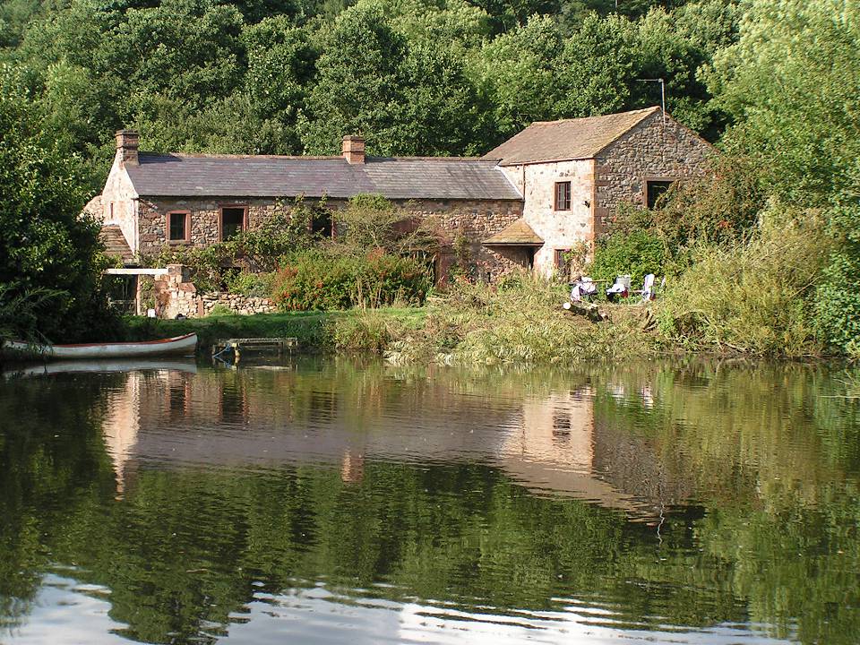 The house from across the lake