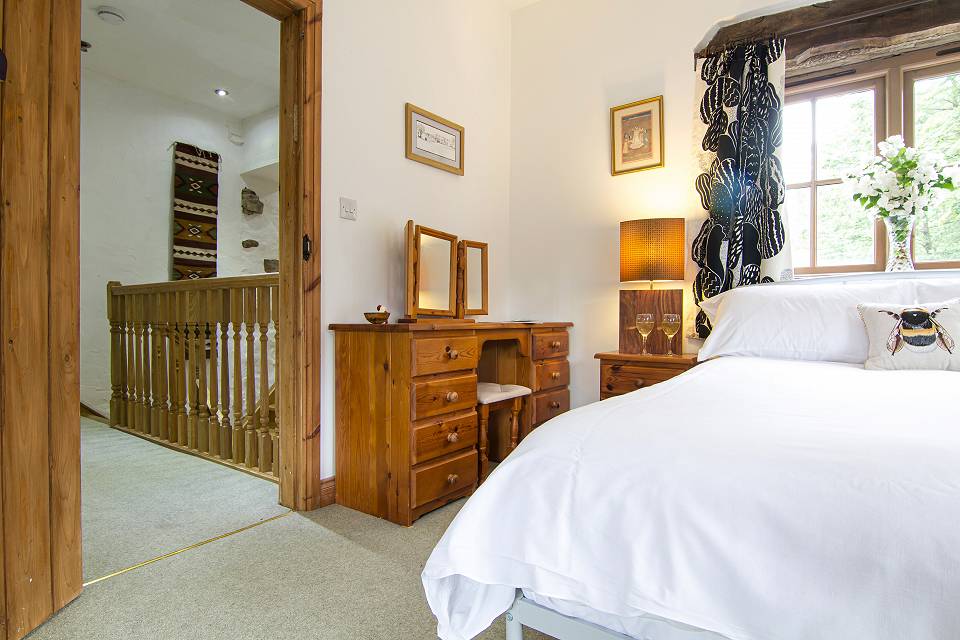 View out of the bedroom to hallway