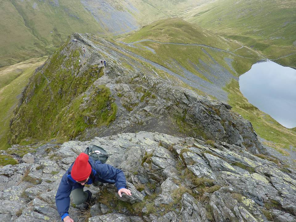 Climbing Sharp Edge, Blencathra
