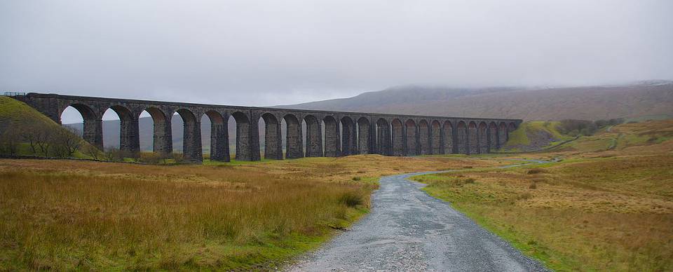 Ribblehead viaduct on the Settle to Carlisle railway line